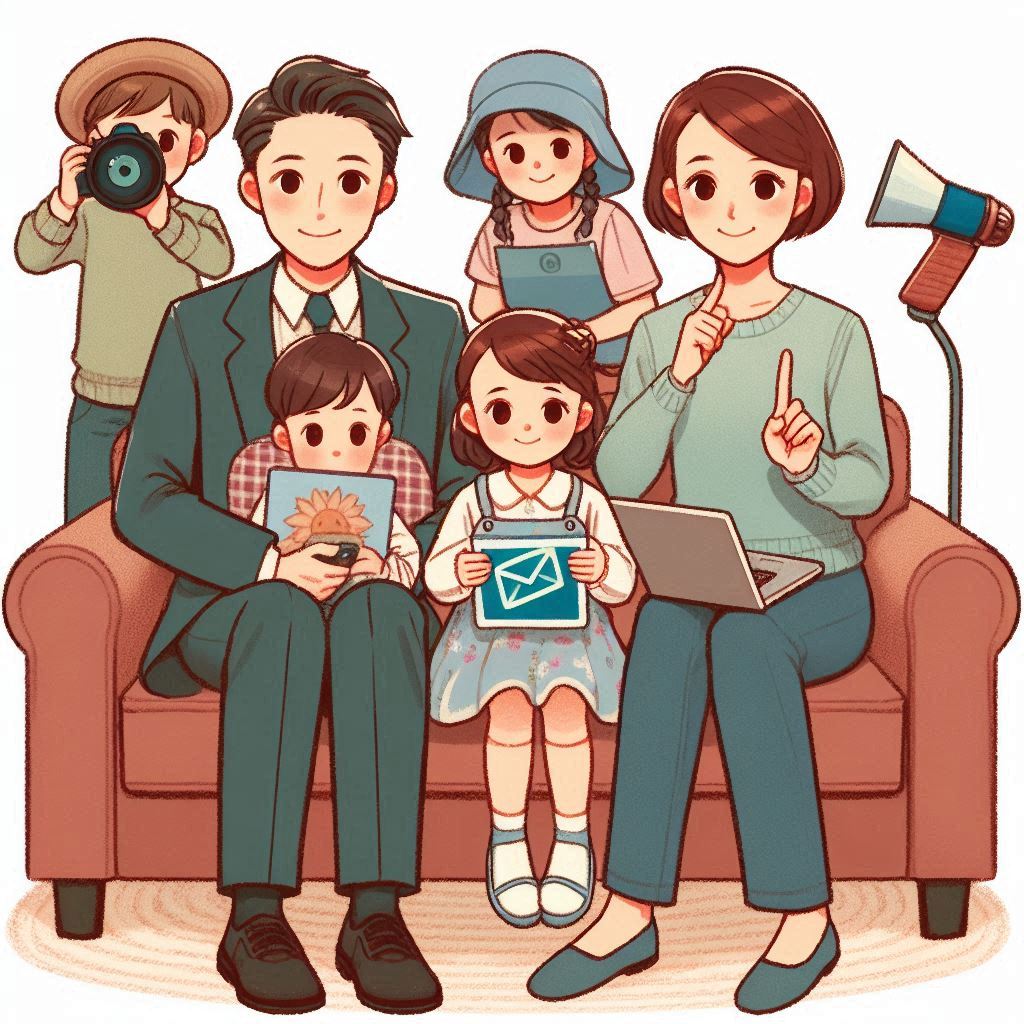 A family with privacy, not using real names